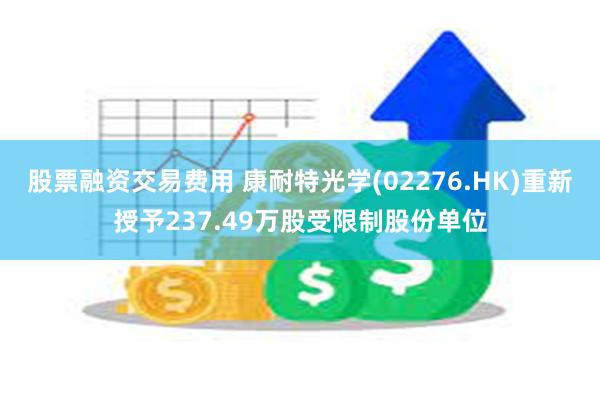 股票融资交易费用 康耐特光学(02276.HK)重新授予237.49万股受限制股份单位