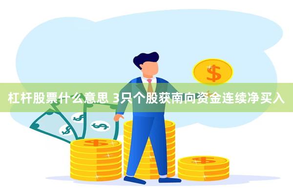 杠杆股票什么意思 3只个股获南向资金连续净买入